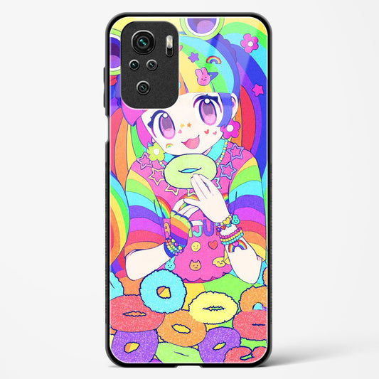 Kawaii Girl Art - Redmi Note 10s Glass Gripper Case