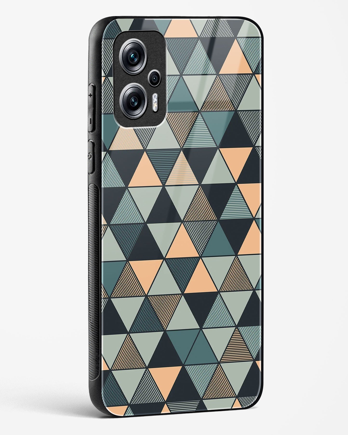 Triangle Mosaic - Redmi K50i Glass Gripper Case