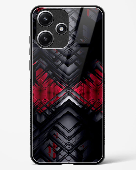 Red Eclipse - POCO M6 Pro 5G Glass Gripper Case