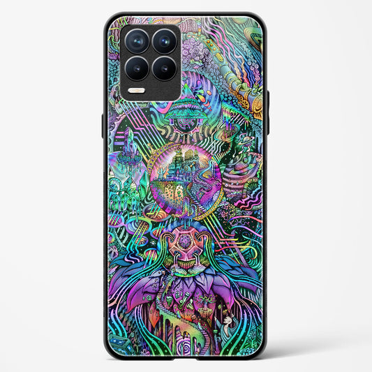 Trippy Galaxy  - Realme 8 Pro Glass Gripper Case