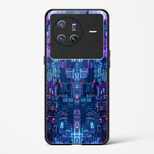 City Glitch - Vivo X80 5G Glass Gripper Case