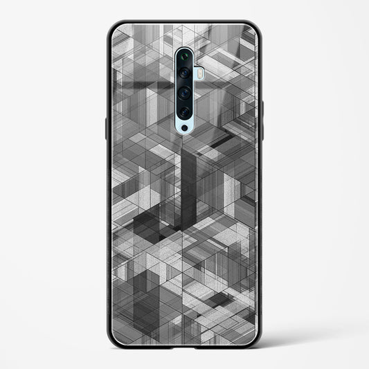 Black Diamond Grid - Oppo Reno 2F Glass Gripper Case