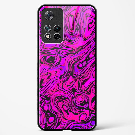 Colourful Liquid Vector - Redmi Note 11T 5G Glass Gripper Case