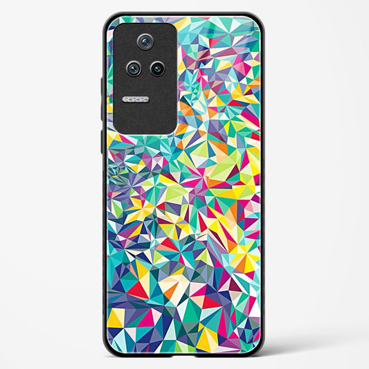 colorful geometric abstract - Redmi K40S Glass Gripper Case