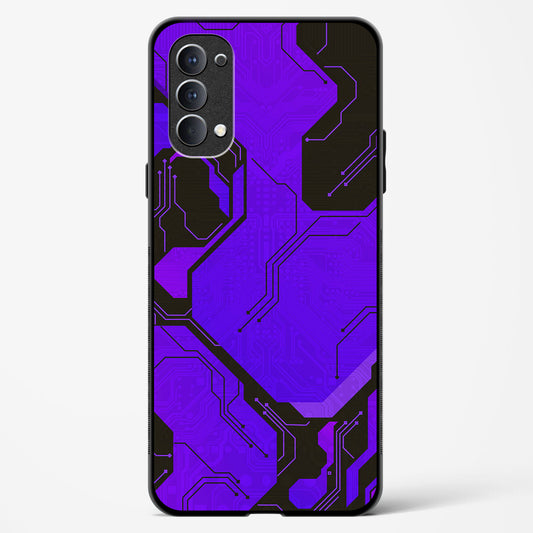 Purple Pulse - Oppo Reno 4 Glass Gripper Case