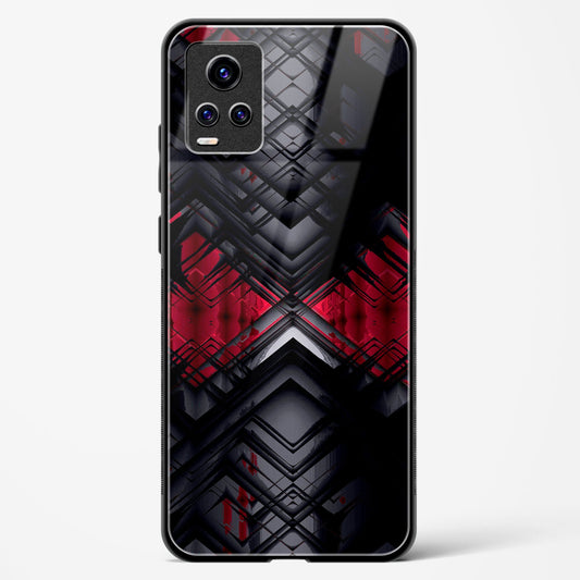 Red Eclipse - Vivo V20 Pro Glass Gripper Case