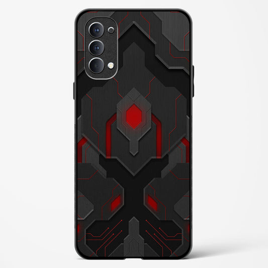 Obsidian Inferno - Oppo Reno 4 Glass Gripper Case