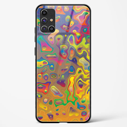 Contour Map - Samsung Galaxy M31S Glass Gripper Case