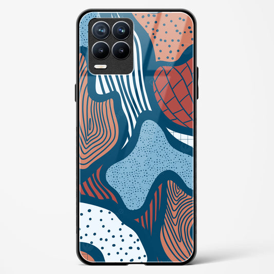 Doodle Waves - Realme 8 Pro Glass Gripper Case