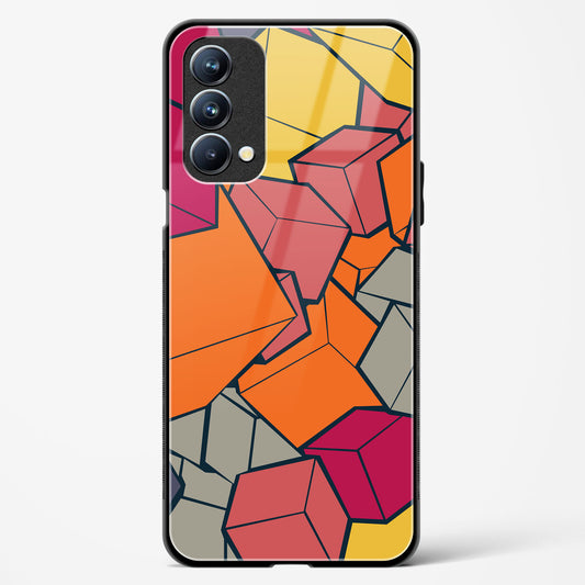 Cubic Blast - Oppo A74 Glass Gripper Case