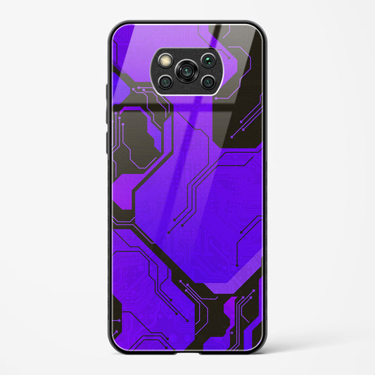 Purple Pulse - POCO X3 Pro Glass Gripper Case