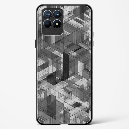 Black Diamond Grid - Realme 8i Glass Gripper Case