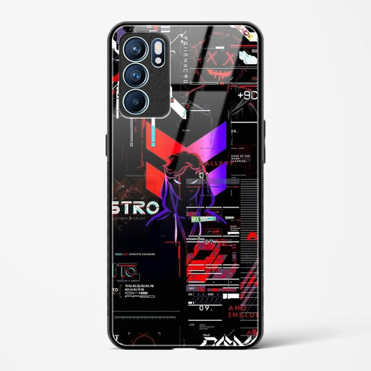 Cyber Boy Red - Oppo Reno 6 5G Glass Gripper Case