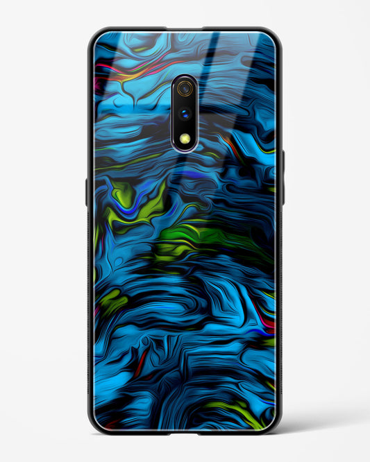 Aquatic Blue - Realme X Glass Gripper Case