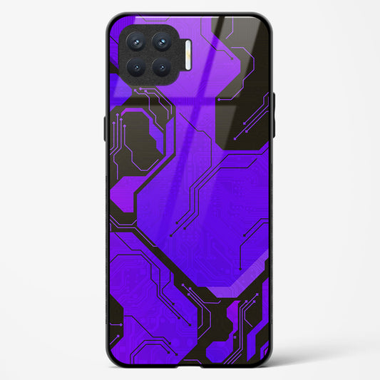 Purple Pulse - Oppo F17 Glass Gripper Case