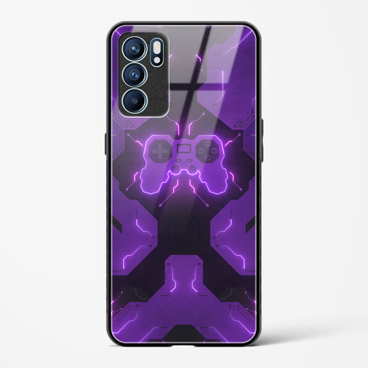 Violet Vortex - Oppo Reno 6 Pro 5G Glass Gripper Case