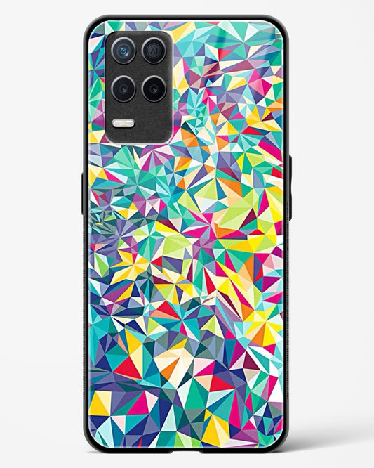 colorful geometric abstract - Realme 8s 5G Glass Gripper Case