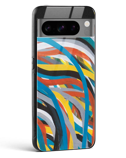 colorful stroke pattern - Google Pixel 8 Pro Glass Gripper Case