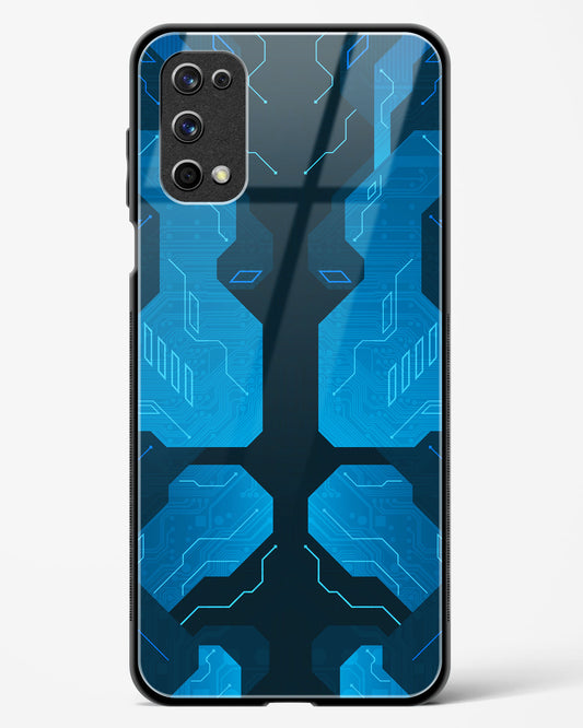 Cobalt Cascade - Realme X7 Pro Glass Gripper Case