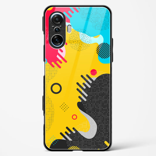 boho abstract - POCO F3 GT Glass Gripper Case