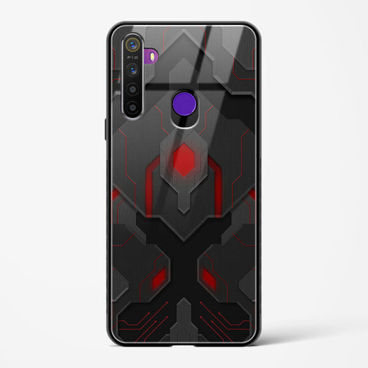 Obsidian Inferno - Realme 5 Glass Gripper Case