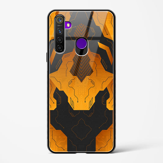 Gilded Edge - Realme 5 Pro Glass Gripper Case