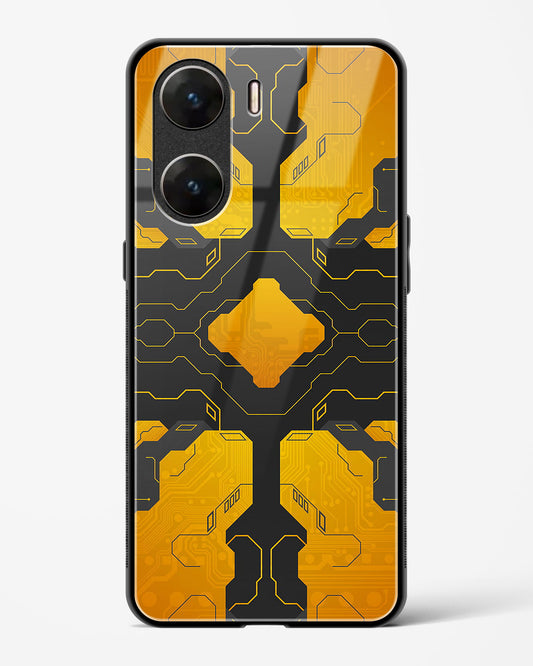 Amber Blaze - Vivo V29e Glass Gripper Case