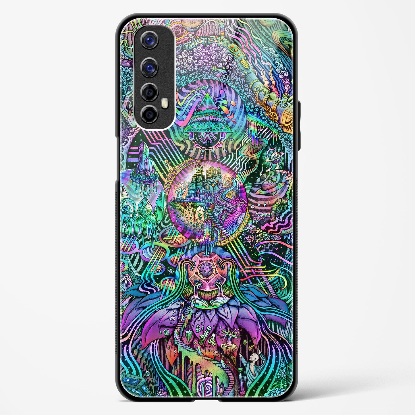 Trippy Galaxy  - Realme Narzo 20 Pro Glass Gripper Case