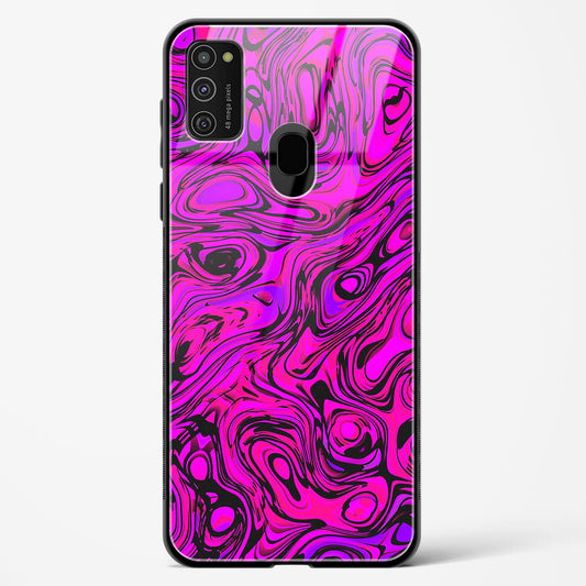 Colourful Liquid Vector - Samsung Galaxy M21 Glass Gripper Case