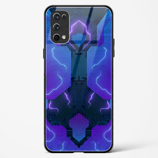 Electric Blueburst - Realme 7 Pro Glass Gripper Case