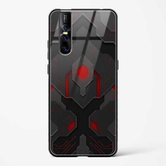 Obsidian Inferno - Vivo V15 Pro Glass Gripper Case