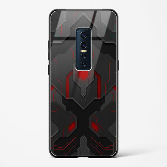 Obsidian Inferno - Vivo V17 Pro Glass Gripper Case