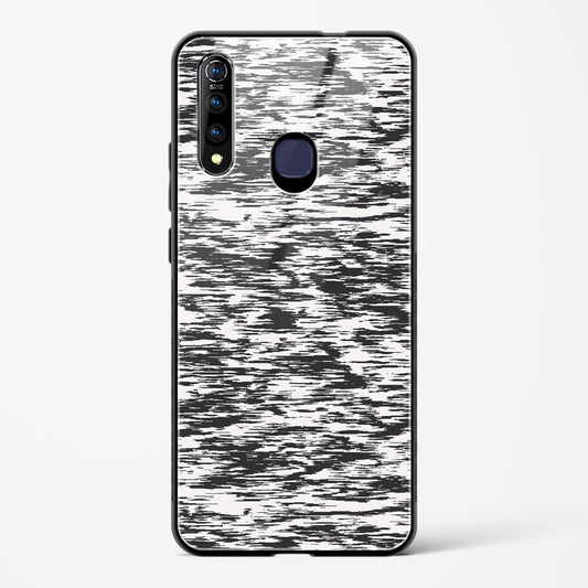 Black and White Glitch - Vivo Z1 Pro Glass Gripper Case