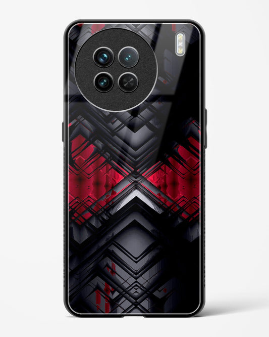 Red Eclipse - Vivo X90 Glass Gripper Case