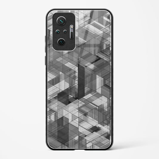 Black Diamond Grid - Redmi Note 10 Pro Glass Gripper Case