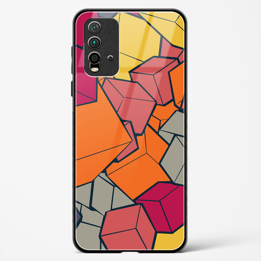 Cubic Blast - Redmi 9 Power Glass Gripper Case