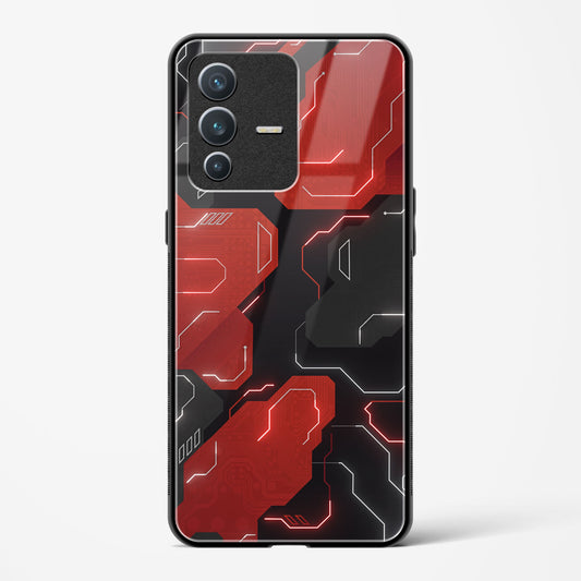 Gaming Rouge - Vivo V23 Pro Glass Gripper Case