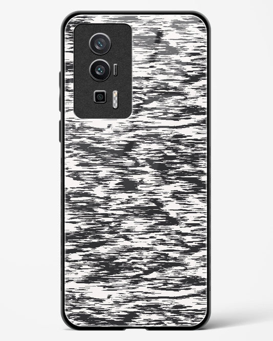 Black and White Glitch - Redmi K60 Glass Gripper Case