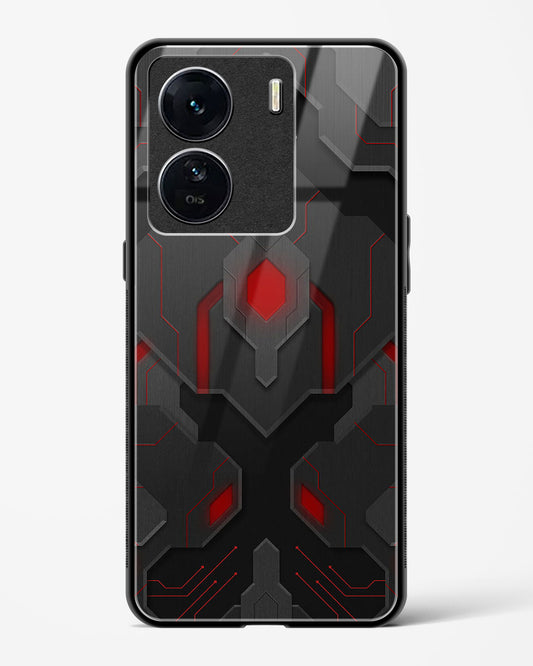 Obsidian Inferno - Vivo iQOO Z7s Glass Gripper Case