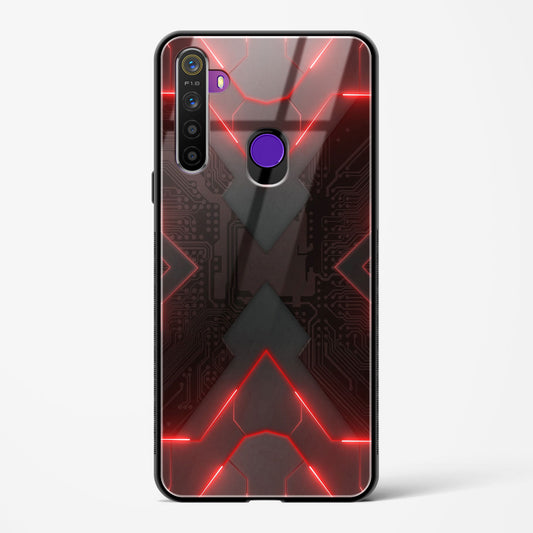 Red Horizon - Realme 5 Glass Gripper Case