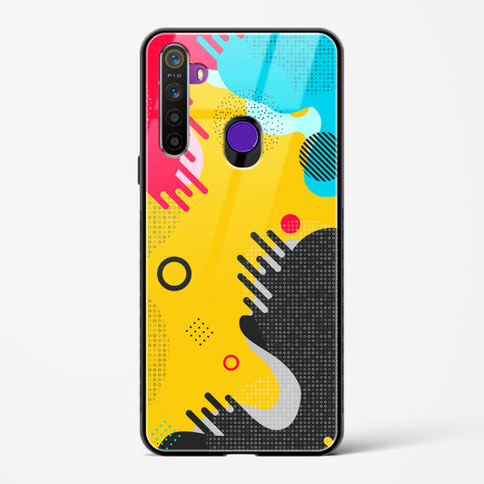 boho abstract - Realme 5s Glass Gripper Case