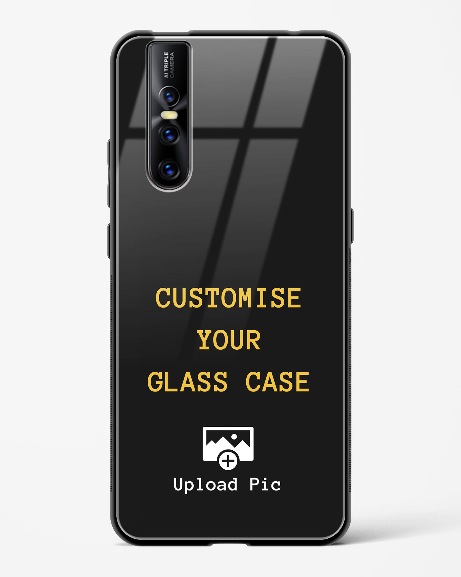 Customizable - Vivo V15 Pro Glass Gripper Case