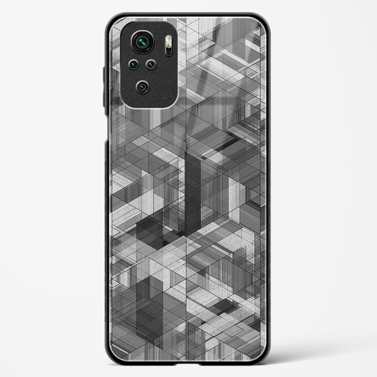 Black Diamond Grid - Redmi Note 10s Glass Gripper Case