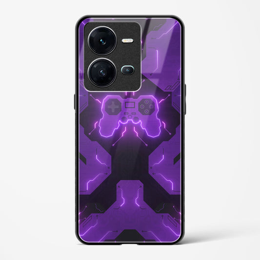 Violet Vortex - Vivo V25 Glass Gripper Case