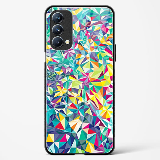 colorful geometric abstract - Oppo F19 Glass Gripper Case