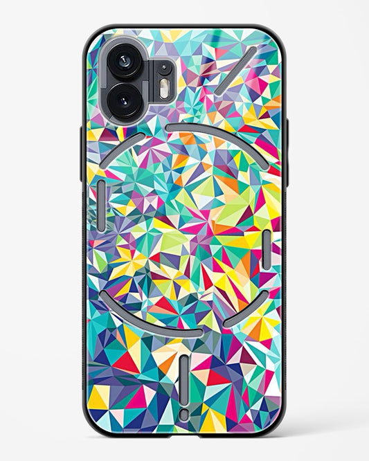 colorful geometric abstract - Nothing Phone 2 Glass Gripper Case