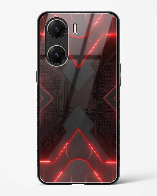 Red Horizon - Vivo V29e Glass Gripper Case