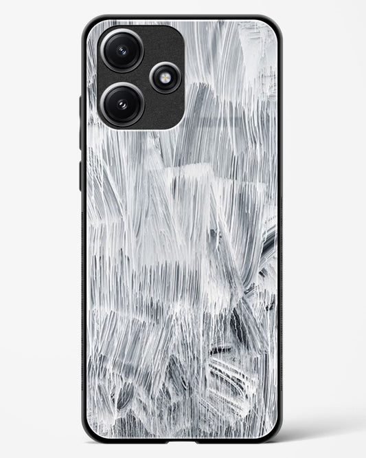 White Paint - POCO M6 Pro 5G Glass Gripper Case