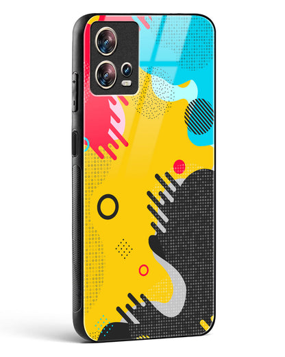 Boho Abstract - Motorola Edge 30 Fusion Glass Gripper Case