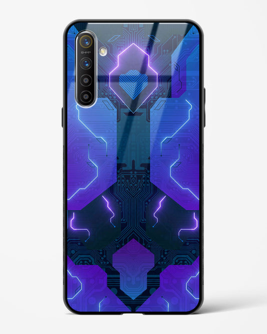 Electric Blueburst - Realme XT Glass Gripper Case